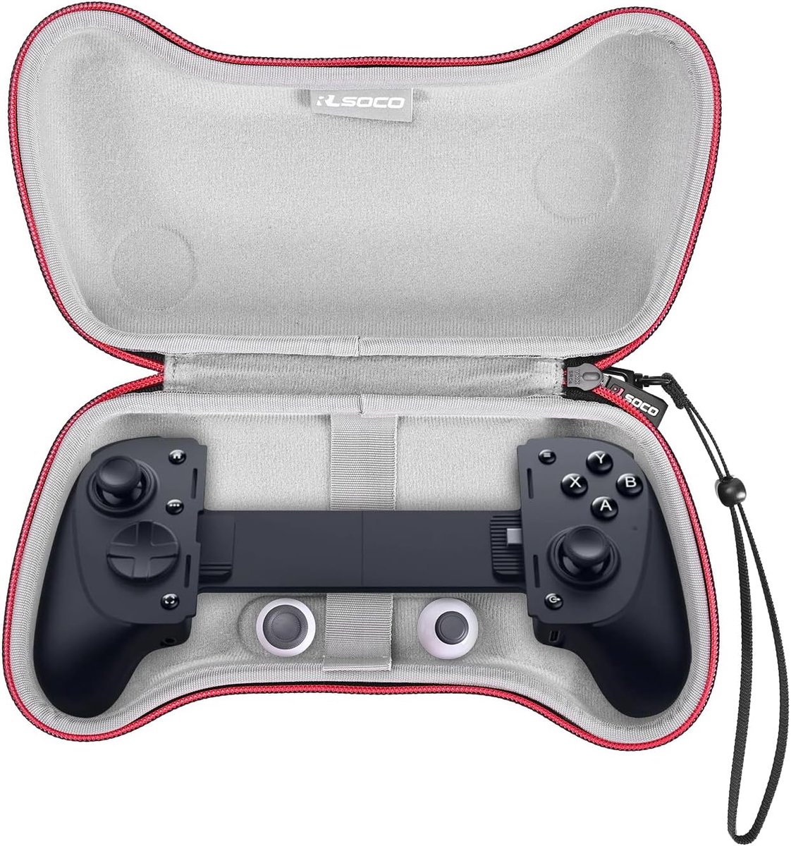 SnelShoppen - Case Hoes voor Mobiele Controller Kishi V3 - Hard Shell Bescherming - Hoogwaardige EVA Materiaal - Ideaal voor Gaming On-the-Go - Geschi