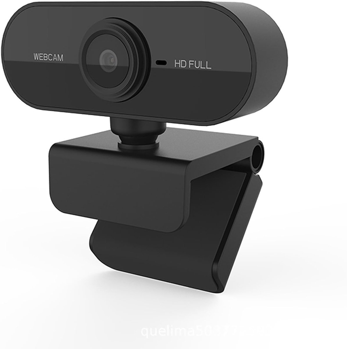 SnelShoppen - USB-webcam met Microfoon, 1080P HD Webcam voor Videoconferentie, 360 Graden Rotatie, Ideaal voor Desktop-pc, Laptop, Streaming en Online