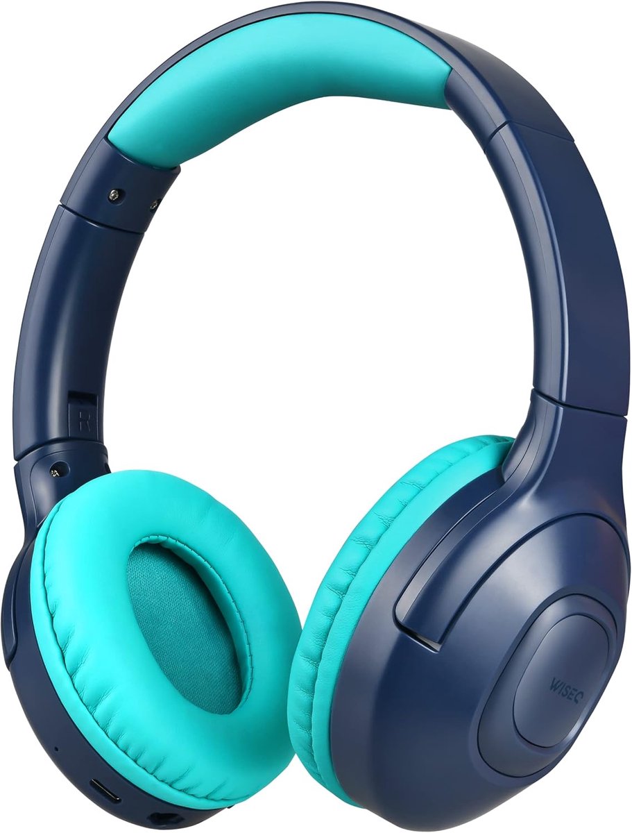 SnelShoppen - Unbreakable Draadloze Kinderkoptelefoon - Over Ear Bluetooth 5.0 - 45 Uur Batterij - Met Actieve Ruisonderdrukking - Veilig voor Kindere