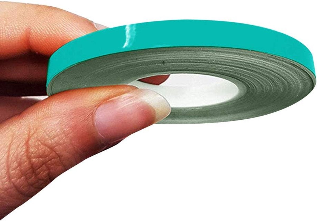 SnelShoppen - Decoratieve Strips Plakstrips voor Auto's, Motoren, Fietsen, 5 mm x 10 m, Petronas Groen, Sterk en Weerbestendig, Voor Klussen en Stylin