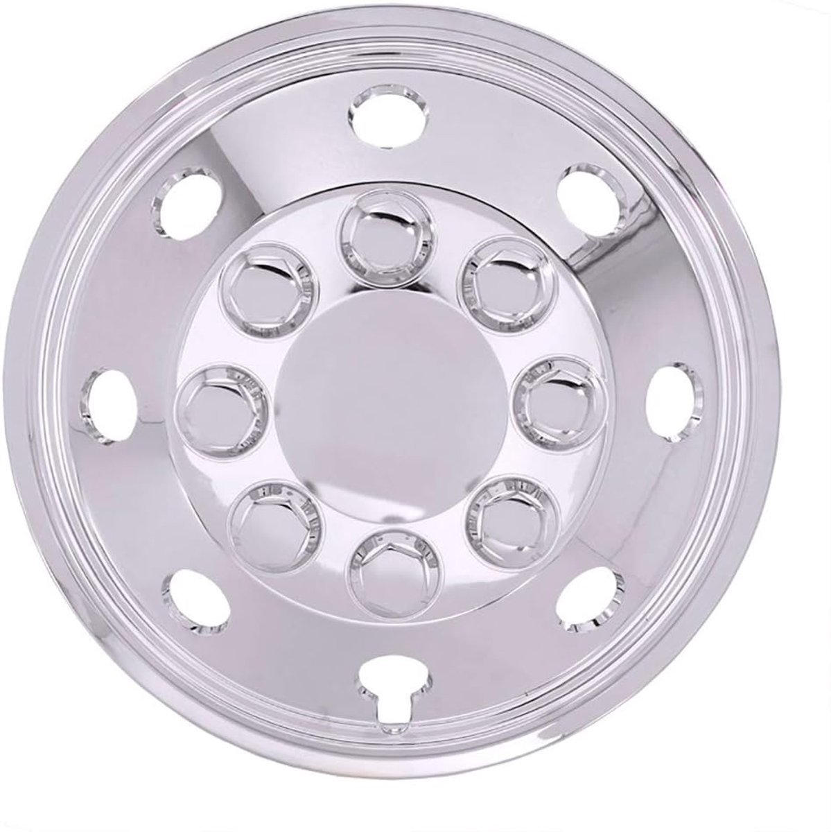 SnelShoppen - 4-Delige Wieldoppenset 14-inch Chroom Extra Bol - Auto Wieldoppen voor Stijlvolle Auto Make-over - Hoogwaardige Kwaliteit