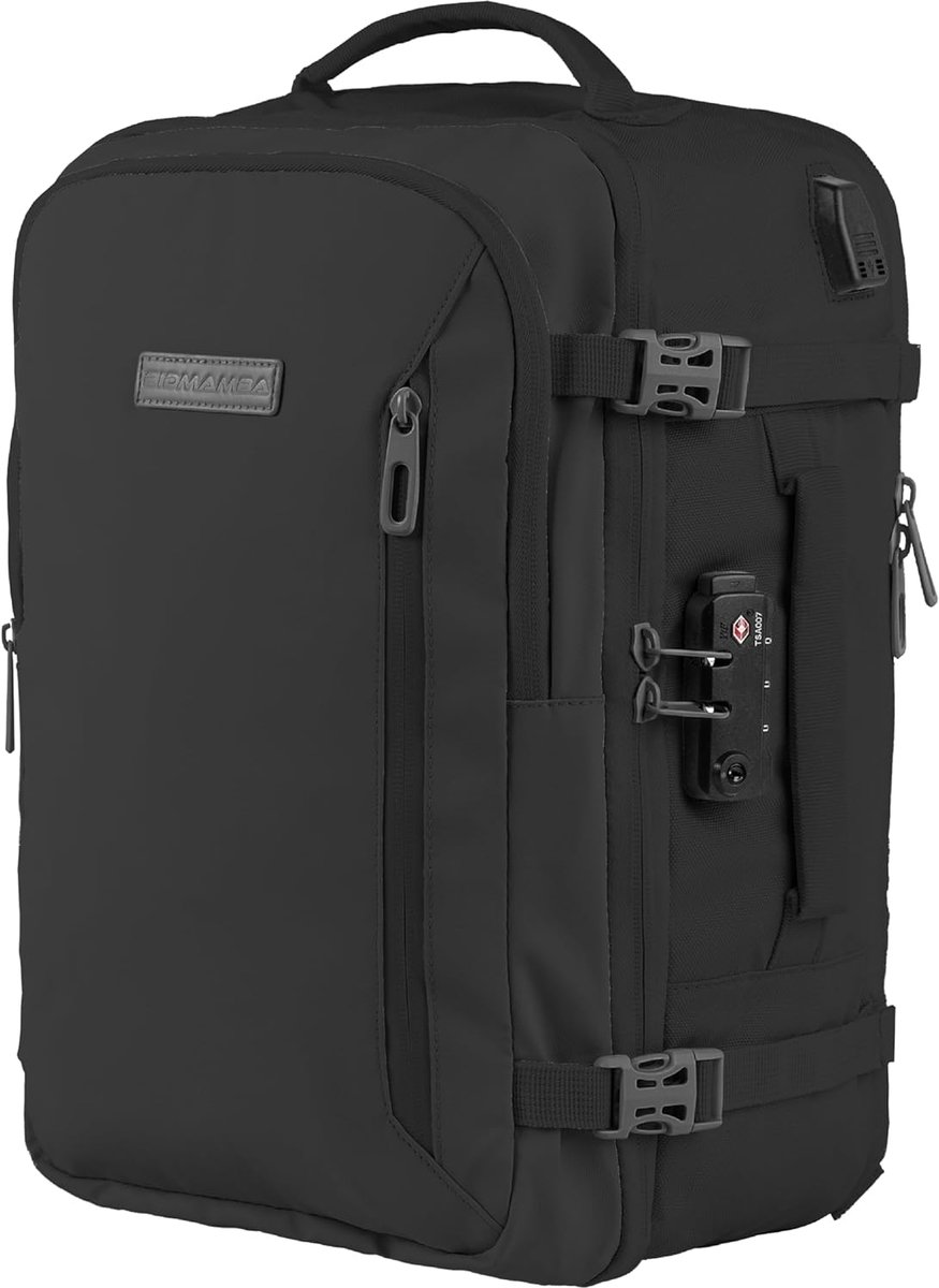 SnelShoppen - Cabin Luggage Backpack 40x20x25, Ideaal Voor Ryanair & Easyjet, Laptop Compartment 15 Inch, Perfect Voor Reizen, Werk Of Weekendje Weg