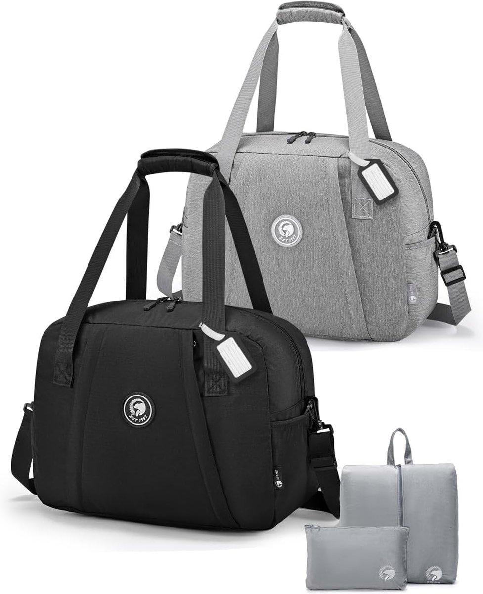 SnelShoppen - BAGZY Reistas Handbagage 40x30x20cm Transavia Wizzair 25L Lichtgewicht Waterdichte Weekender Cabin Bag voor Sport en Ziekenhuis