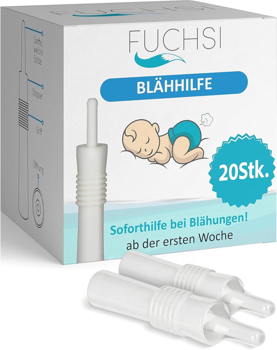 SnelShoppen - 20 stuks Opgeblazen Hulp voor Baby's - Effectieve Oplossing bij Winderigheid, Koliek en Opgeblazen Buik - Medicijnvrije Zachte Hulp voor