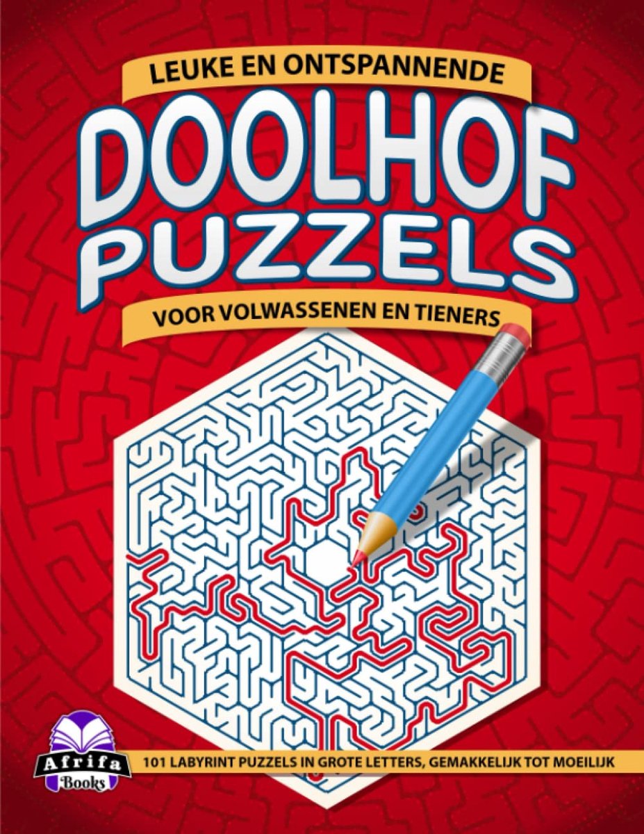 SnelShoppen - Leuke Doolhofpuzzels voor Volwassenen en Tieners - 101 Labyrint Puzzels - Grote Letters - Gemakkelijk tot Moeilijk - Ontspannende Activi