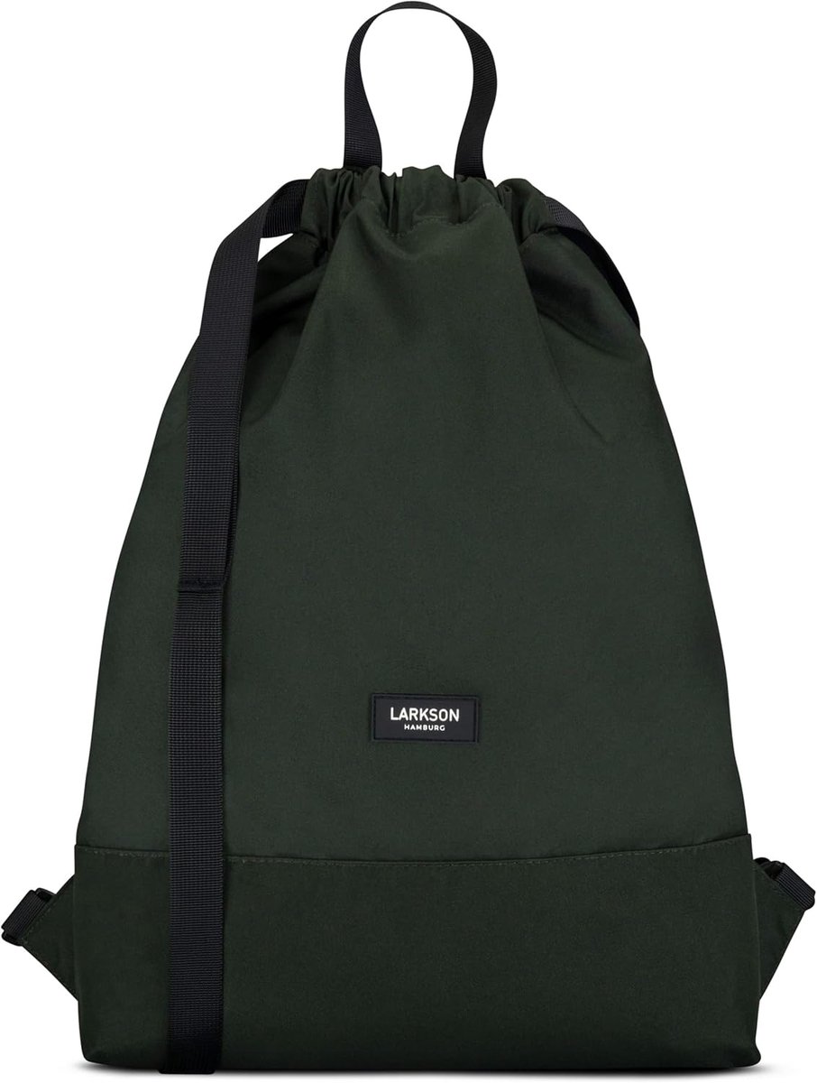 SnelShoppen - Gymtas voor Mannen en Vrouwen, Rugzak voor Sport en Festival, Kleine Rugzak met Binnenvak, Snelle Toegang Pocket, Donkergroen, One Size