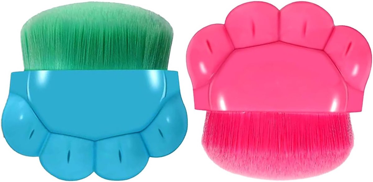 SnelShoppen - 2 Stuks Zonnebrand Applicator voor Kinderen - Lotion Borstel met Beschermhoes, Zachte Borstels, Eenvoudige Applicatie - Ideaal voor Reiz
