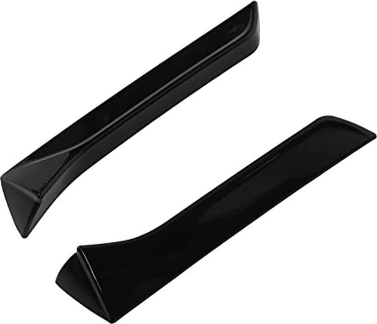 Achterruit Side Canard, 2 STUKS Achterruit Side Splitter Wing Exterieur Trim Links Rechts Vervanging voor SEAT 5F FR Mk3 MK3.5 2013-2021(Glanzend zwart)
