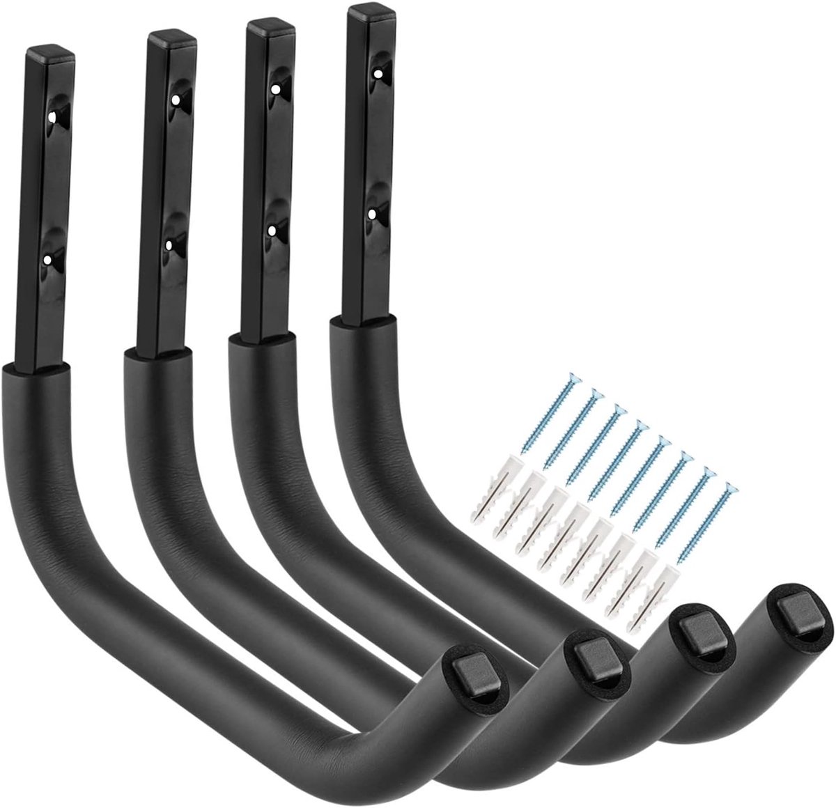 SnelShoppen - Grote Garage Opslaghaken, 31.5CM Stevige Wandgemonteerde Hanger, Maximaal 45kg per Haak, Ideaal voor Fietsen, Tuin Gereedschap, Stoelen