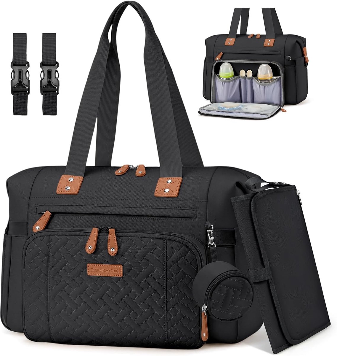 SnelShoppen - Luiertas voor Pasgeborenen, Waterdicht en Krasbestendig, Ideaal voor Kinderwagen, Hoogwaardige Duurzame Stof, Perfect voor Dagelijkse Wa