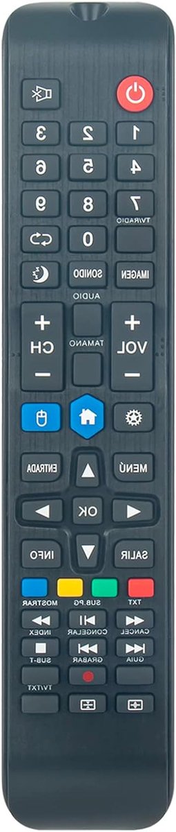 Universele Afstandsbediening - Vervangende Bediening - TV Bediening - Directe Werking - 12 cm - Zwart