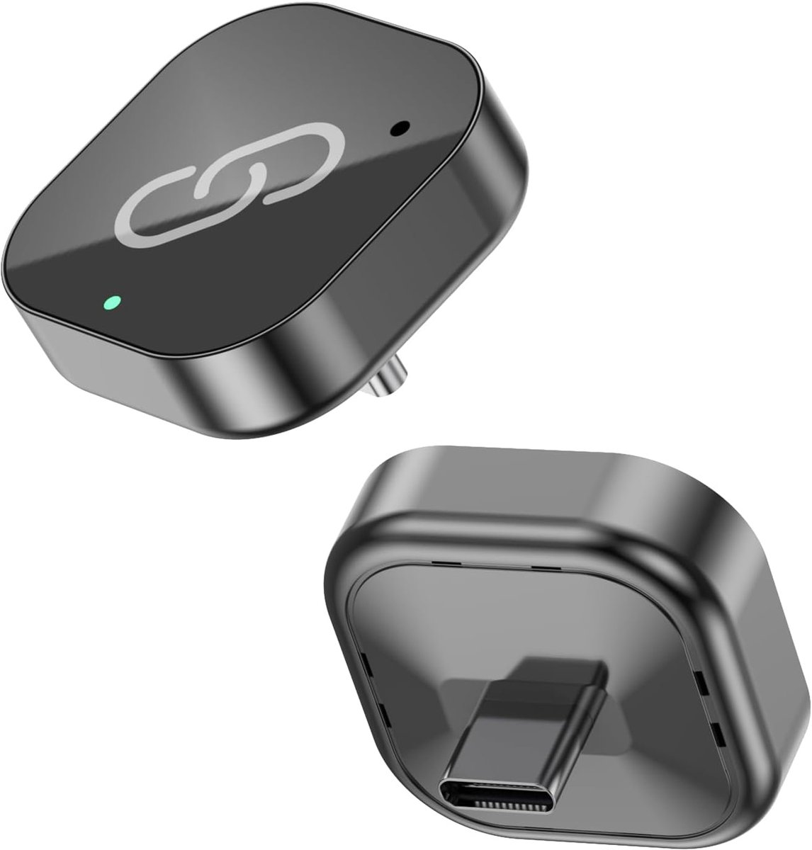 SnelShoppen - Draadloze CarPlay & Android autoadapter Type C, 2026 Upgrade, 5,8 GHz Supersnel, Plug & Play voor iPhone & Android 10+, Stabiele Verbind