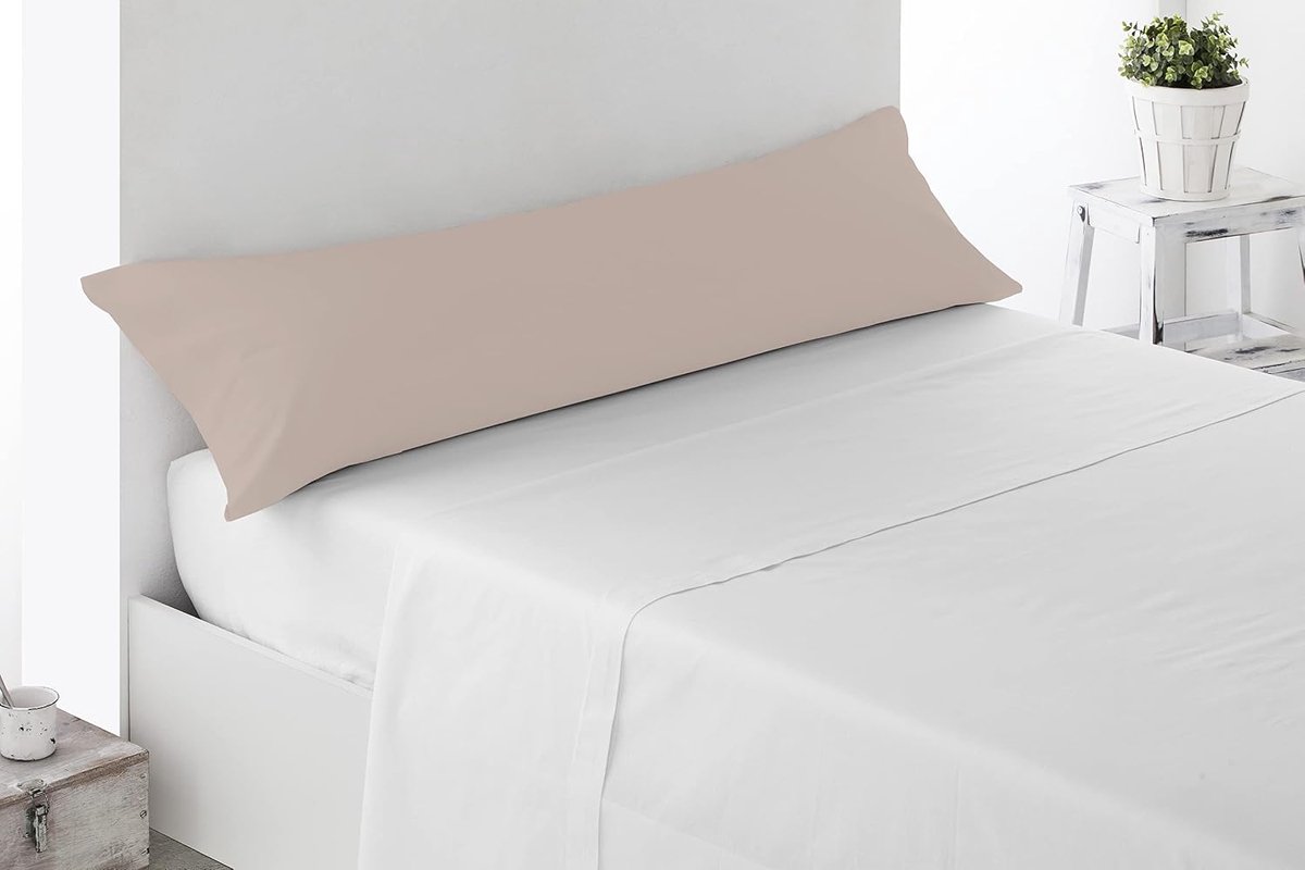 SnelShoppen - Turquoise Kussenhoes 150x45 cm - 100% Geborsteld Microvezel - Anti-Pilling - Ademend en Comfortabel - Voor Bed 135 - Perfect voor Thuis
