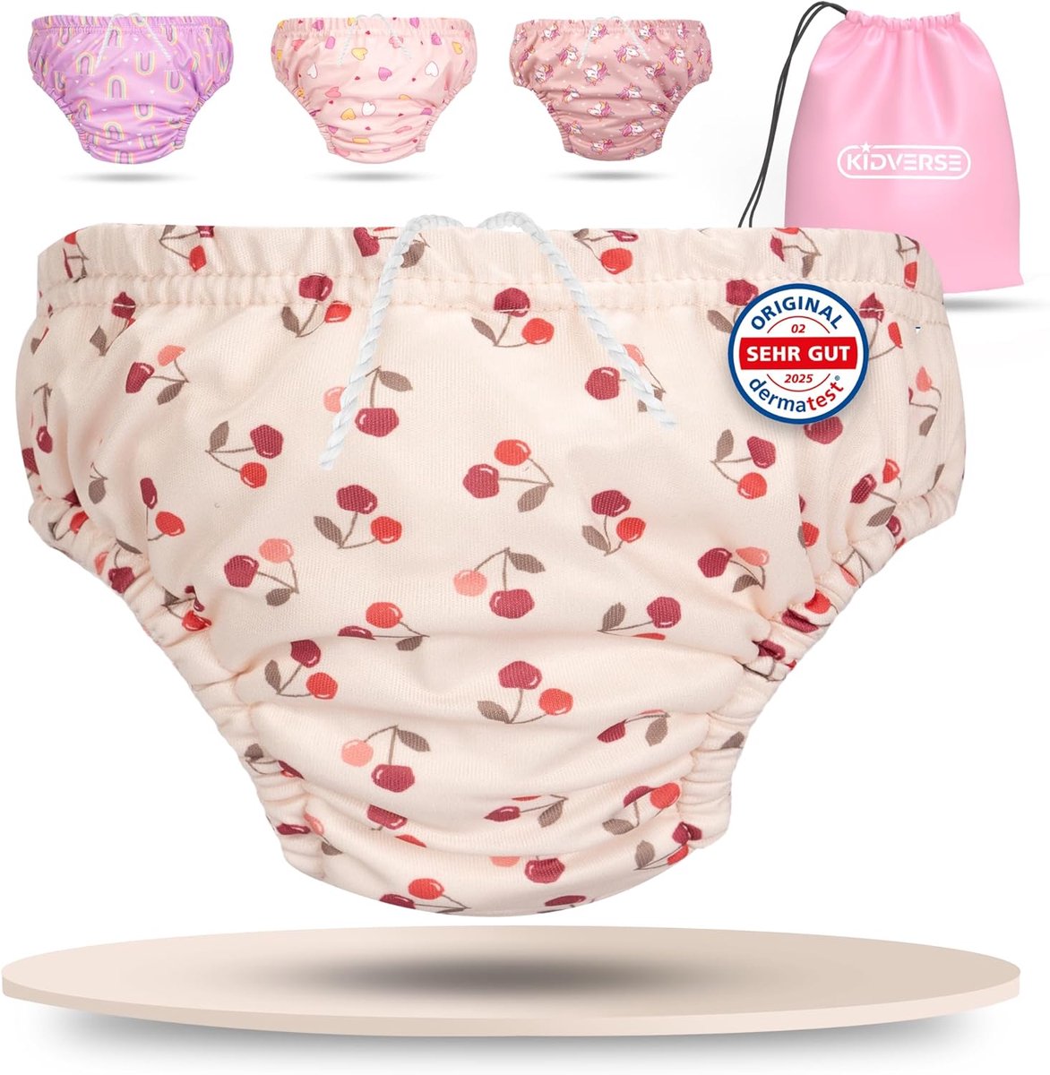 SnelShoppen - Baby Swim Nappy Shorts 1-2 jaar - Herbruikbare, huidvriendelijke en absorberende zwemluier - Inclusief draagtas - Perfect voor zwemmen,
