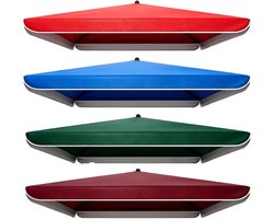 Parasoldoek Vervanging - Parasolhoes - Buitenruimte Schaduw - Waterafstotend UVS-bestendig - 2x2 Meter - Rood