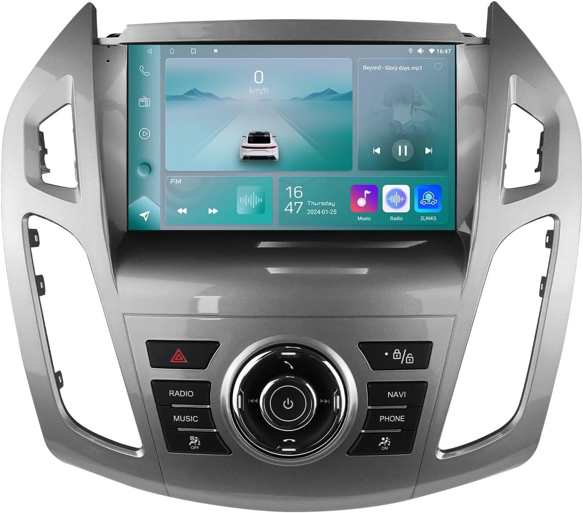 SnelShoppen - Android 13 Car Radio voor Ford Transit Connect/Tourneo Connect (2013-2018) 9" GPS Navigatie met Carplay, Android Auto, WiFi, Bluetooth e