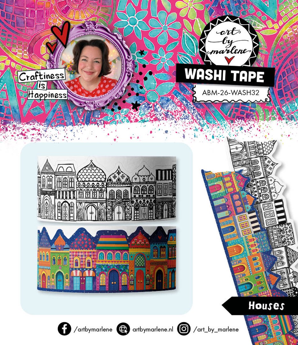 Washi tape Houses - ABM collection nr. 32