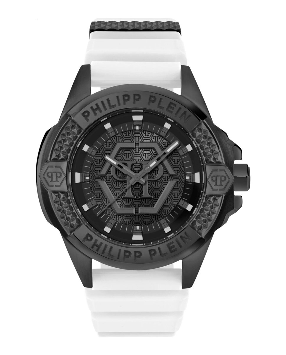 Philipp Plein Plein Majesty PWBHA0426 Horloge - Siliconen - Wit - Ø 45 mm