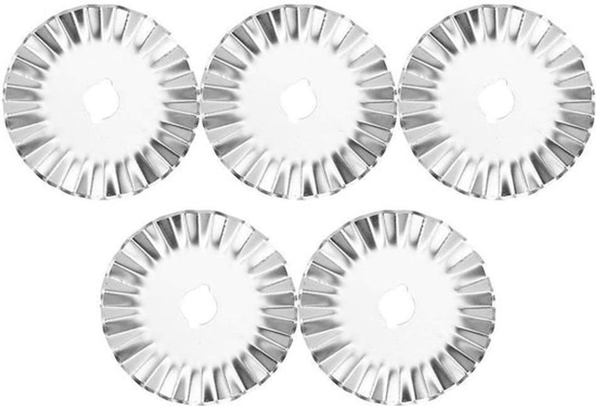 5 stuks - 45 mm rotatief cuttermes - vervanging voor quilten - scrapbooking - naaien - geschikt voor Allecta-producten - diverse kleuren
