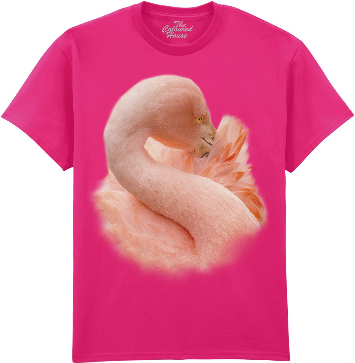 Flamingo Cocoon Of Plumage The Coloured House T-shirt XXL