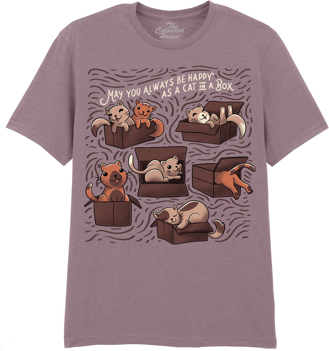 Katten In De Doos Cats In A Box The Coloured House T-shirt 3XL