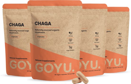 GOYU® - Chaga Capsules 500 mg Biologisch Multipack 240