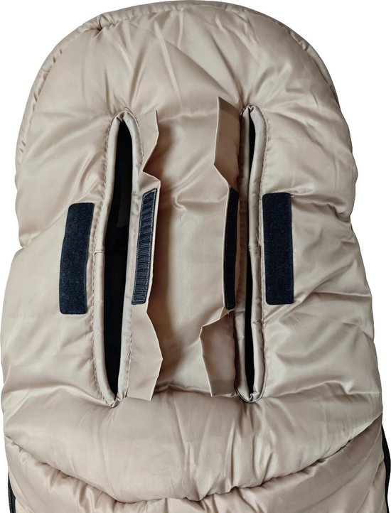 MamaLoes Taupe Autostoel/Wandelwagen Voetenzak — afbeelding 2
