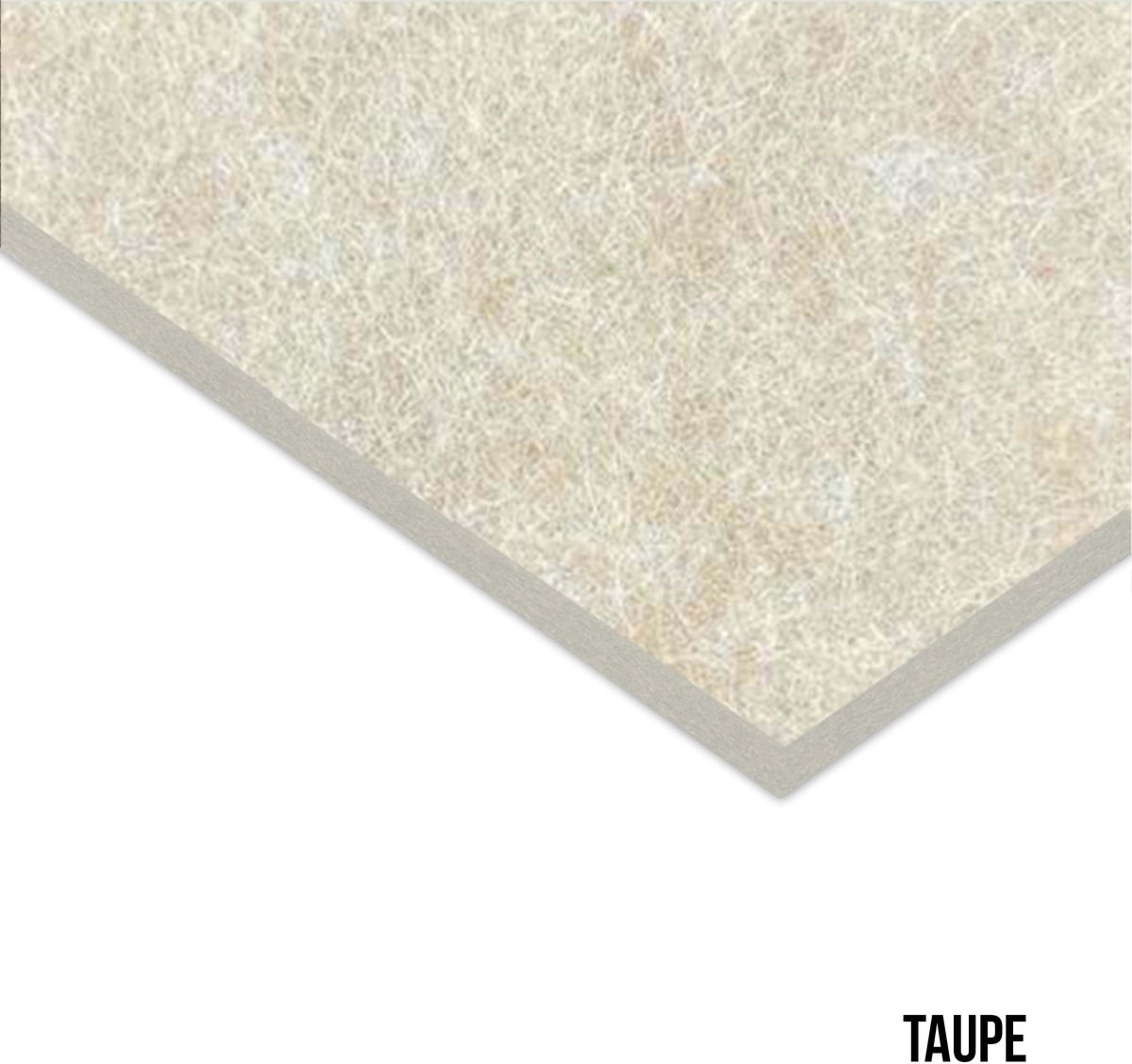 Vilt Wandpaneel - Taupe - 60x100cm - Kamer26