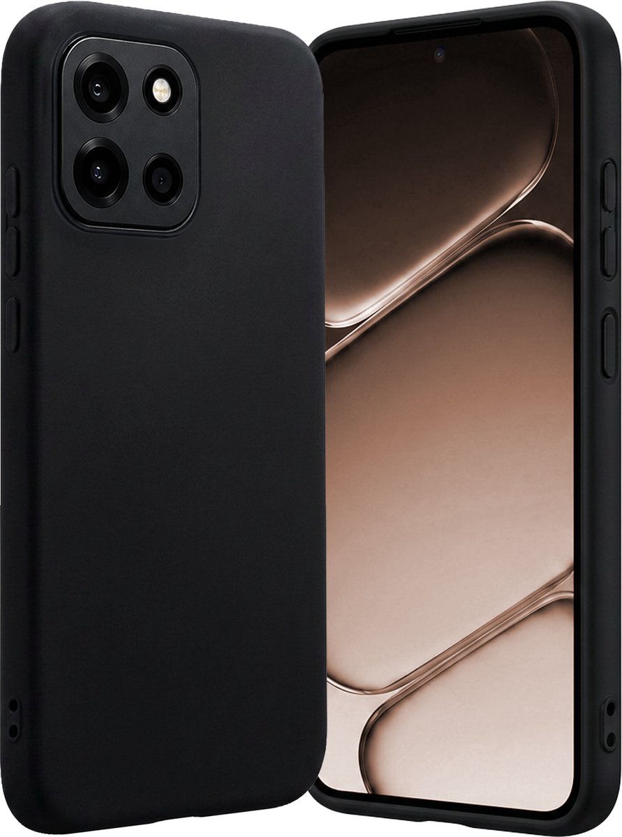 Hoes - Geschikt voor OnePlus Nord 6 - Sterk & Shockproof - Hoesje Cover - Siliconen Case - Zwart