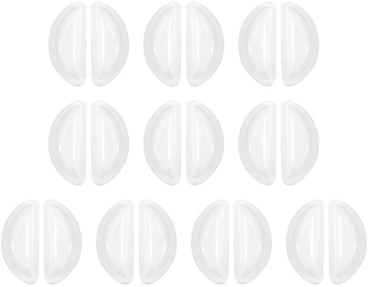 10 Paar Zachte Siliconen Neuspads voor Brillen