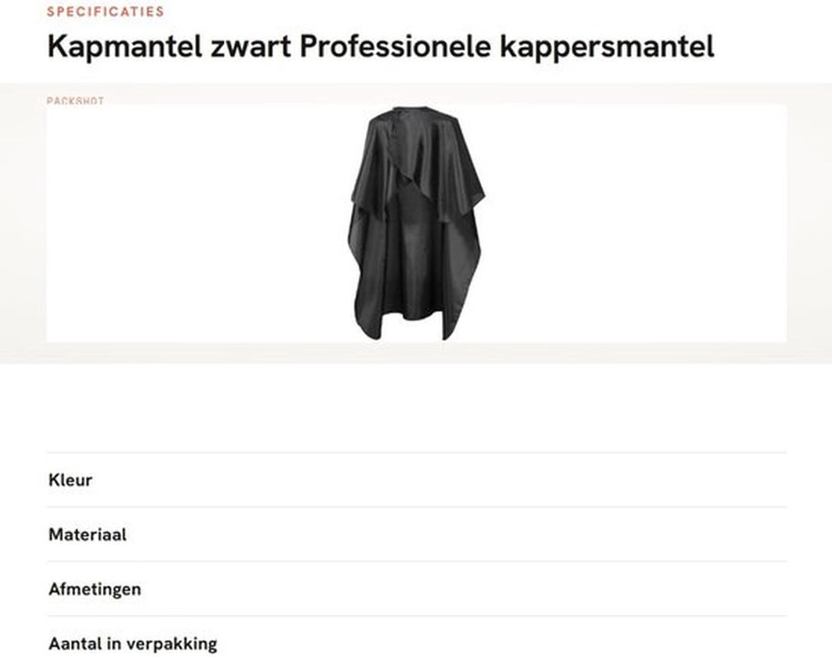 Kapmantel Waterproof - Professionele Kappersmantel - Unisex - Groot Formaat - Bescherming tegen Water/Chemicaliën - Geschikt voor Meervoudig Gebruik - Kapperscape