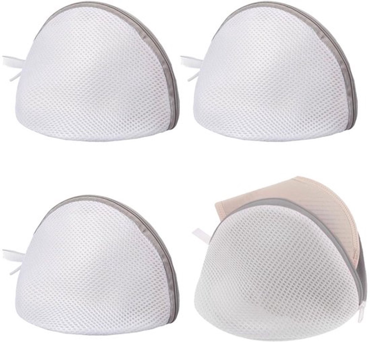 Wasnet 3 Stuks - Beha-Wasnet voor Wasmachine - Waterdoorlatend Net - Polyester - Ademend - Bescherming Beha - Waszak