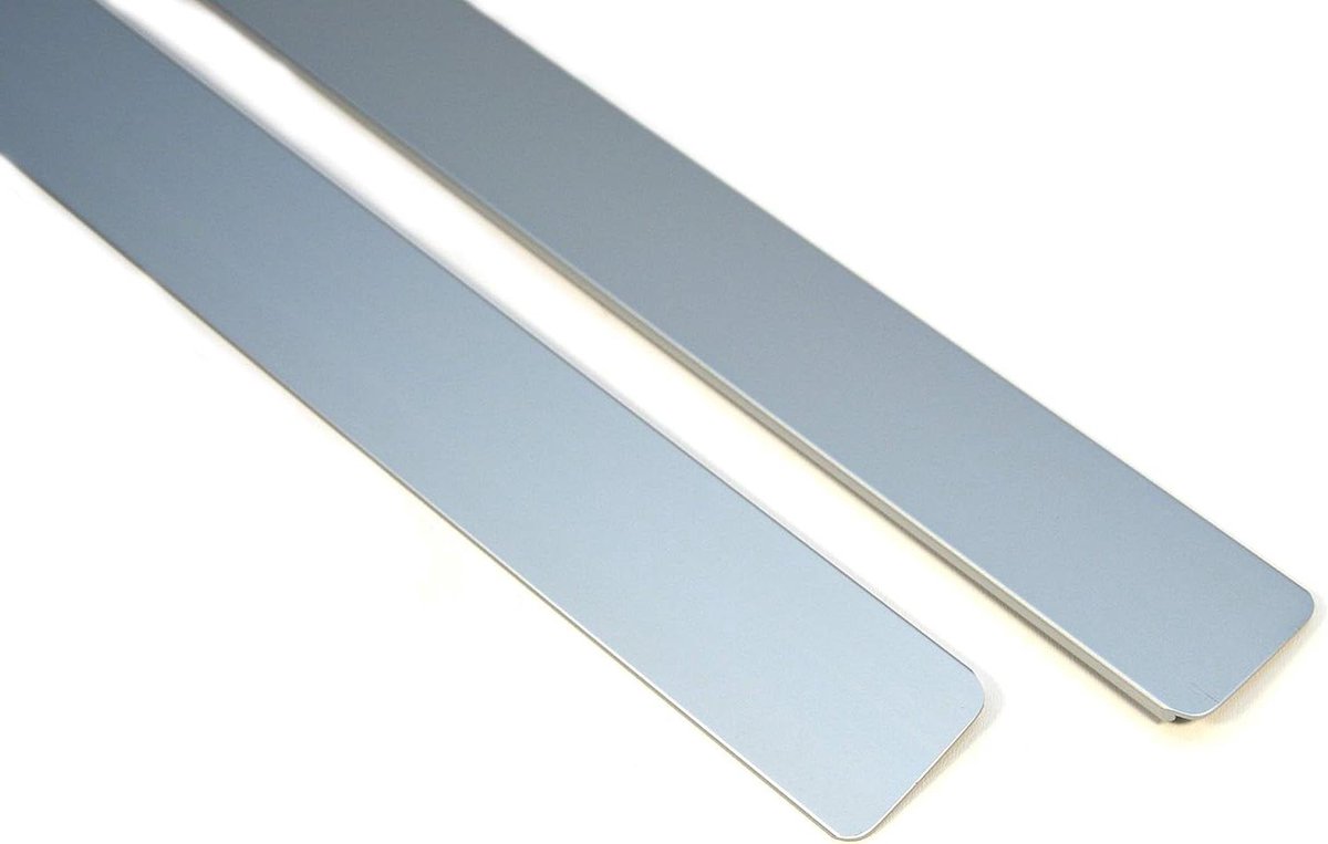 Aluminium Eindlijsten Set - Werkblad Randen - Werkblad Afwerking - Hoge Kwaliteit Afwerking - 38 mm Hoek - Aluminium