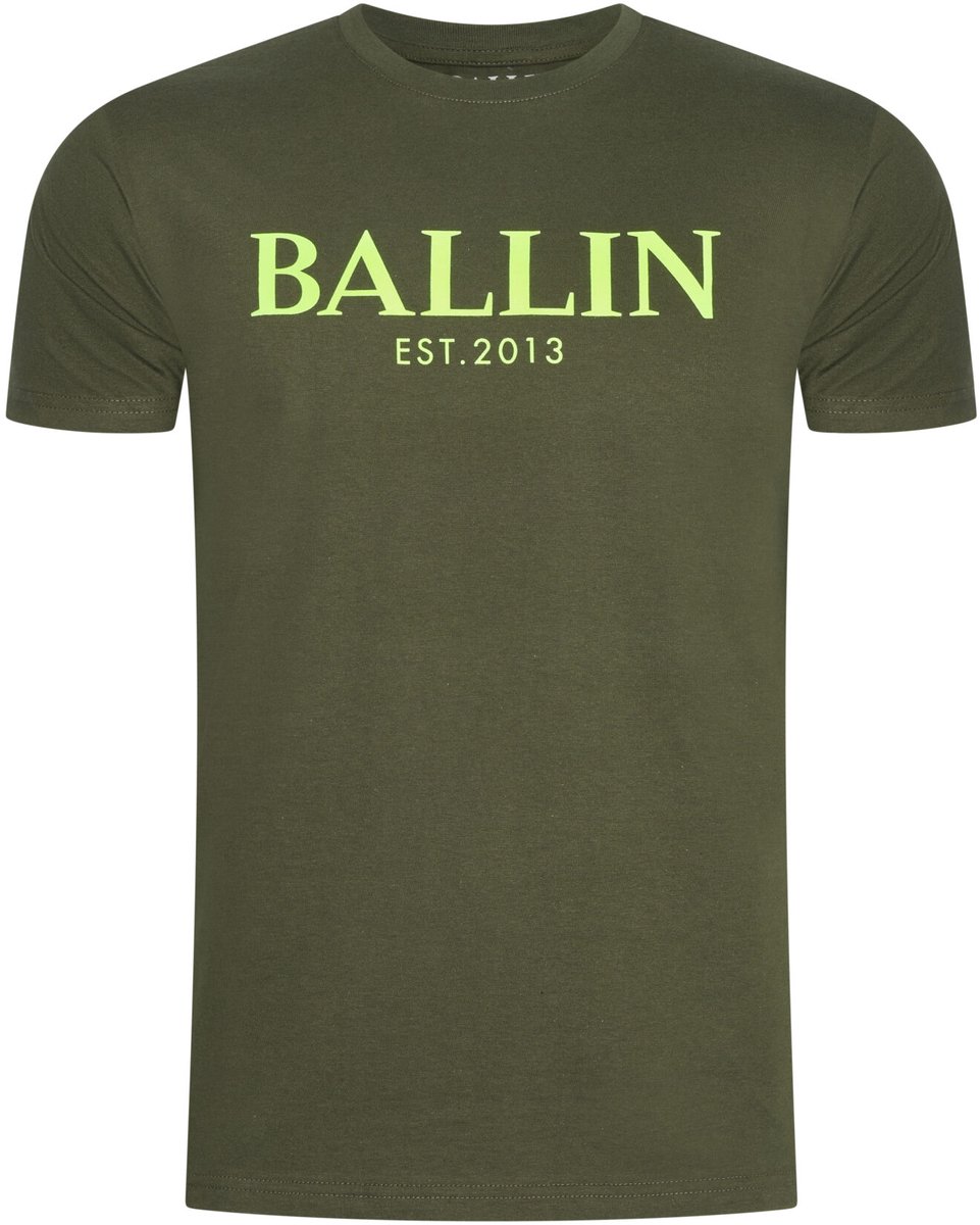 Ballin Est 2013 - Heren T-Shirt - Kaki - Zachte Stof - Opdruk
