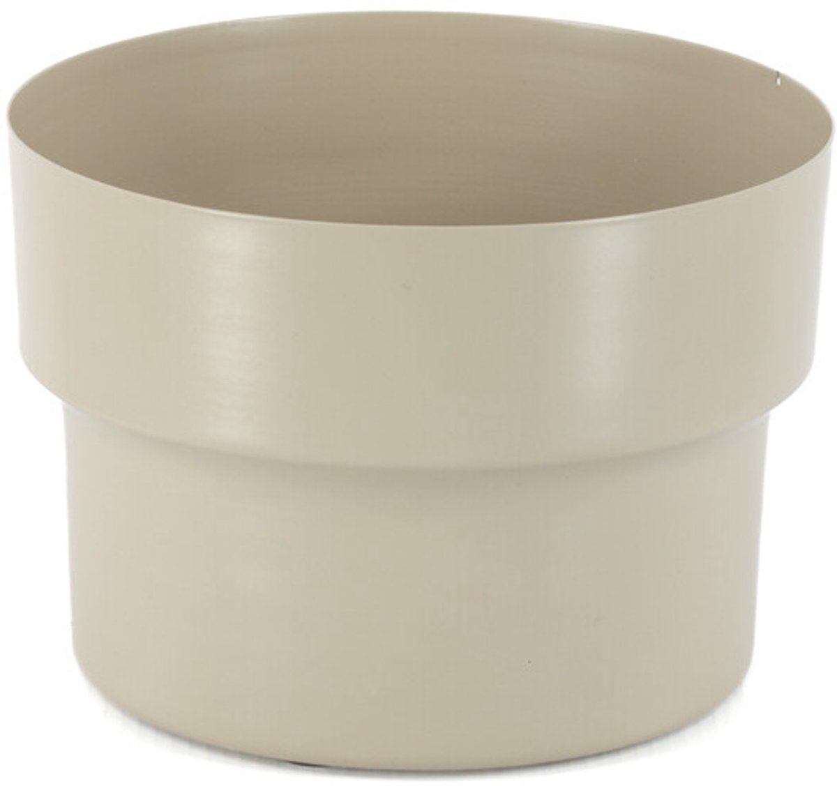 Metalen bloempot sand