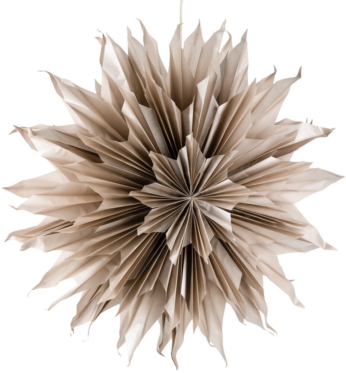 Kerstster sun 100cm taupe met pendel
