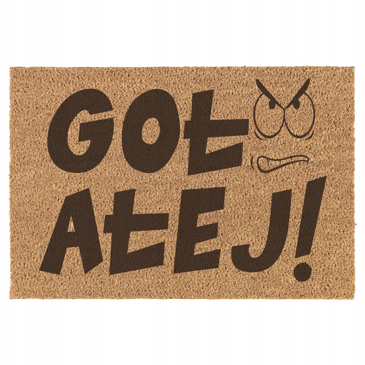 Grappige Kokosvezel Deurmat met Tekst - Antislip - 60x40cm