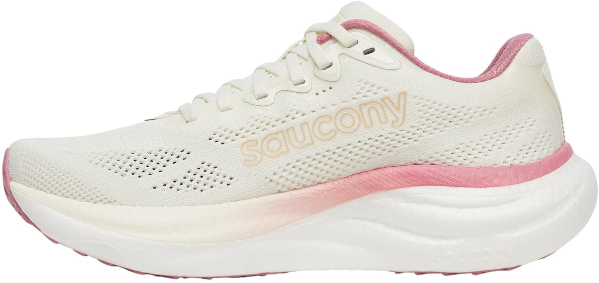 Saucony Ride 19 W - Hardloopschoenen - Wit/Fluor Geel - Maat 41