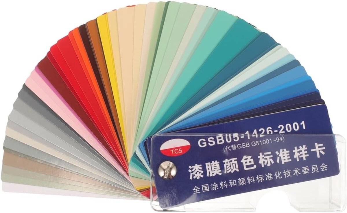 Lacquer kleurstalen set voor verf, kleurchips en standaard patronen voor schilderprojecten