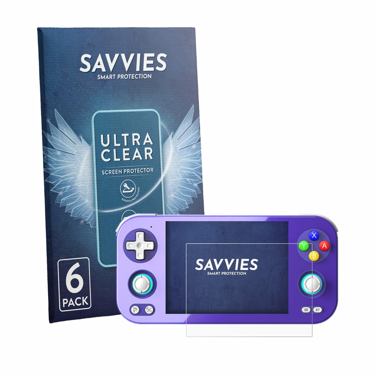Savvies - Screenprotector voor Anbernic RG 476H - Folie Beschermfolie transparant 6 Stuks