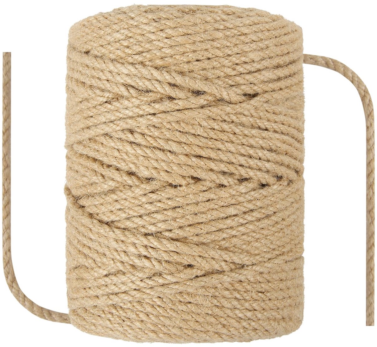 Jute touw 8 mm x 50 meter voor kunst, tuin en verpakking