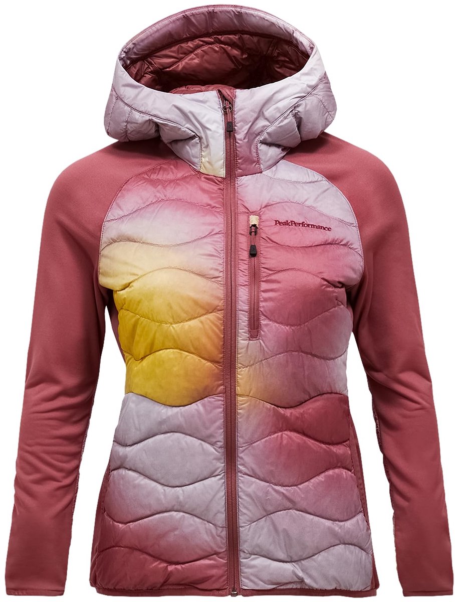 PEAK PERFORMANCE Helium AOP Down Hybrid Hood Jas Aop/kanariegeel