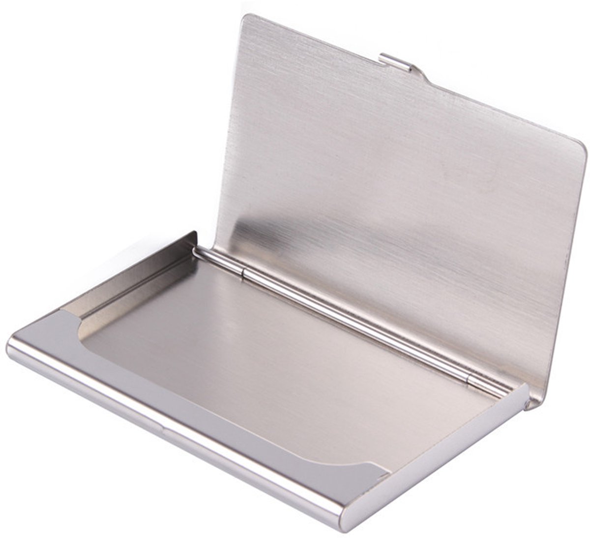 Pashouder - Kaarthouder - Creditcard houder - Pasjeshouder - Aluminium kaarthouder - Card holder - Zilverkleurig - 9x6 cm - Jonyx