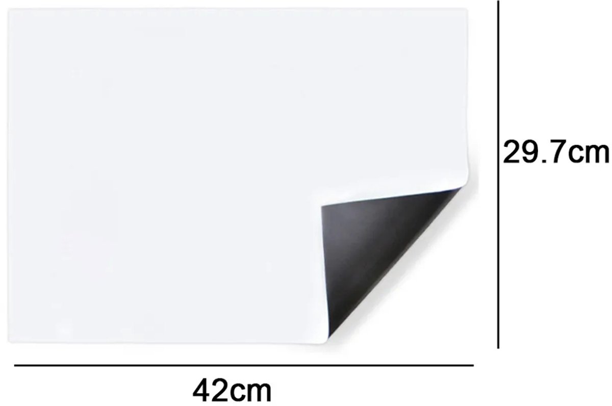 Magnetisch whiteboard, magnetisch whiteboardpapier, magnetisch whiteboard, whiteboard Geschikt voor op de koelkast, Shape5