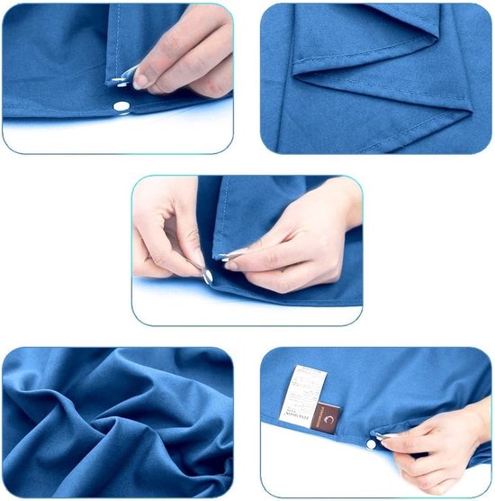 Lakenzak 2 Persoons - Mysterieus Blauw - 210 x 115 cm - Compact en Lichtgewicht - Voor Camping en Outdoor — afbeelding 2