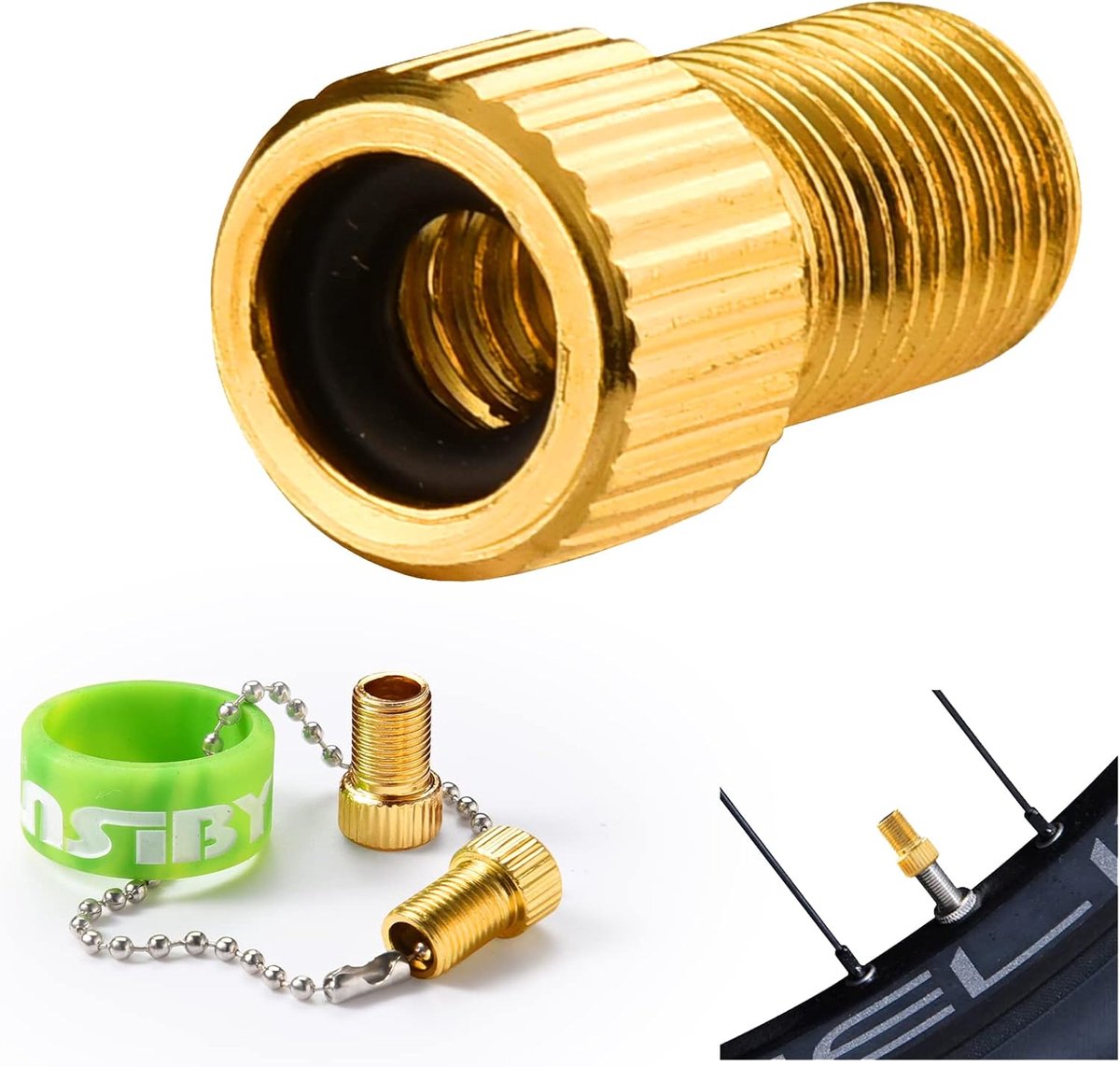 Fietsventieladapter DV & SV - Frans Dunlop-ventiel adapter - Geschikt voor auto- en fietsventielen - ShopVlot