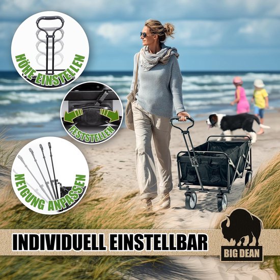 Bolderkar opvouwbaar - Stevig opvouwbaar frame - Strandwagen - Strandkar van Bolderkar Opvouwbaar — afbeelding 5