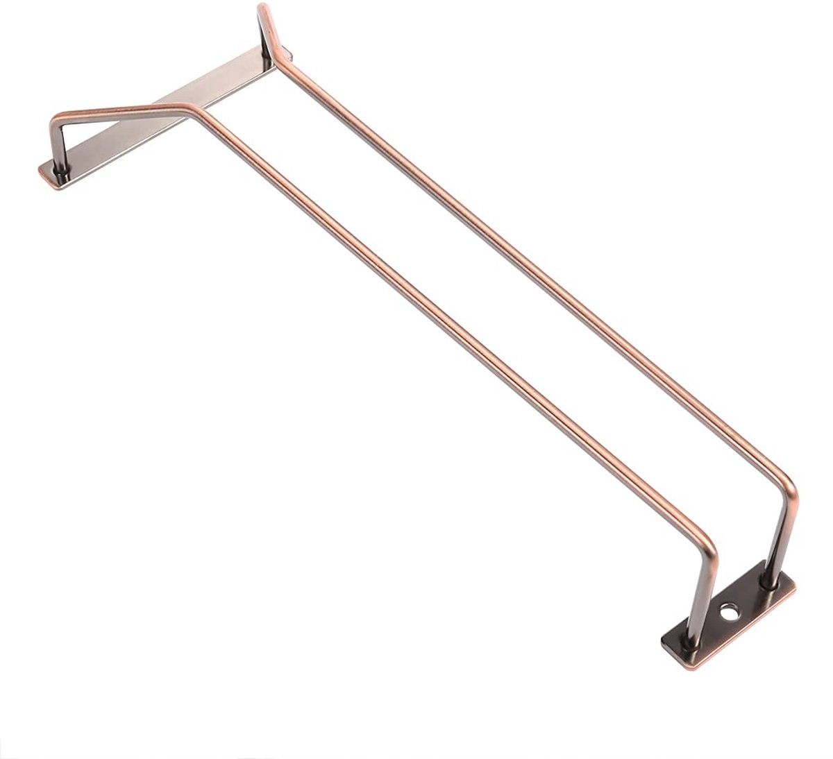 SnelShoppen - Bronzen Wijnglas Rack Onder Kabinet 30.5cm - Gouden Wijnglashouder Voor Onder Plank - Perfect Voor Wijn Opslag, Keuken, Feest, Tuin