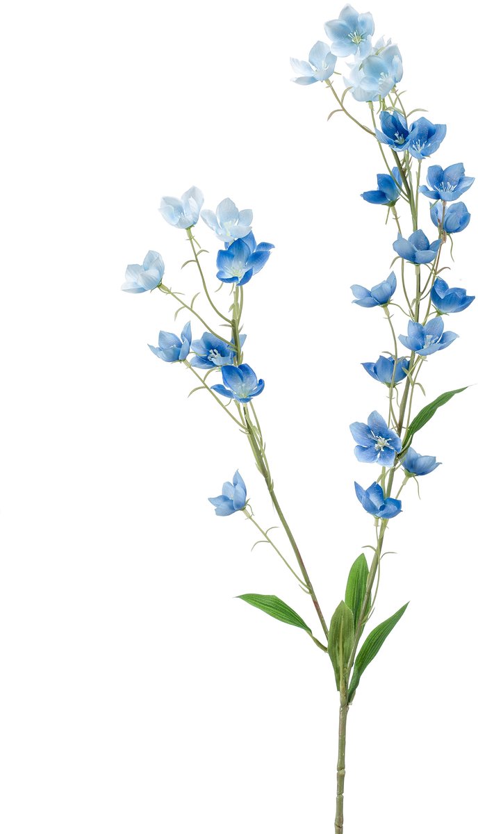 Emerald Kunstbloem Boterbloem 85cm blauw - Kunstplant voor binnen