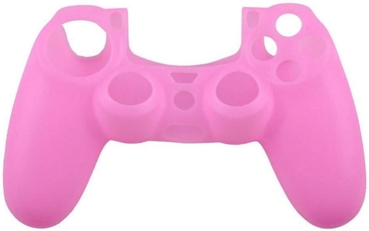 SnelShoppen - Controller Skin - Console Cover - Game Controller Case - Silicone Beschermhoes - PS4 - Roze - Flexibele Silicone - Grip Verbeterend